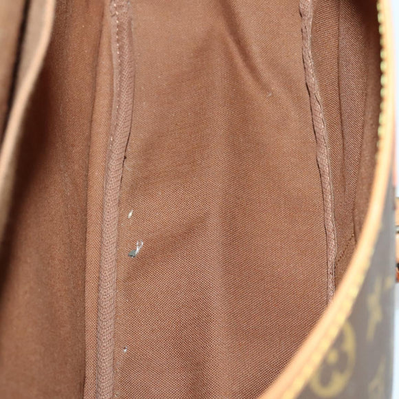 LOUIS VUITTON Monogram Saumur 35 Umhängetasche M42254 LV Auth 155167