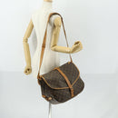 LOUIS VUITTON Monogram Saumur 35 Umhängetasche M42254 LV Auth 155167-27