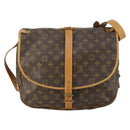 LOUIS VUITTON Monogram Saumur 35 Umhängetasche M42254 LV Auth 155167-2