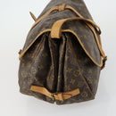 LOUIS VUITTON Monogram Saumur 35 Umhängetasche M42254 LV Auth 155167-3