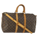 LOUIS VUITTON Monogram Keepall Bandouliere 45 Boston Bag M41418 LV Auth 155169-1