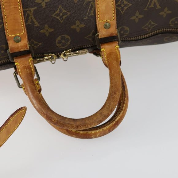 LOUIS VUITTON Monogram Keepall Bandouliere 45 Boston Bag M41418 LV Auth 155169