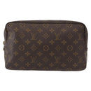 LOUIS VUITTON Monogram Trousse Toilette 28 Clutch Bag M47522 LV Auth 155172-13
