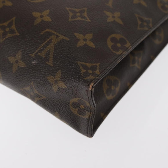 LOUIS VUITTON Monogram Poche Toilette 26 Pouch M47542 LV Auth 155174