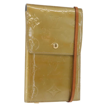 LOUIS VUITTON Monogram Vernis Walker Wallet Gris M91031 LV Auth 155176