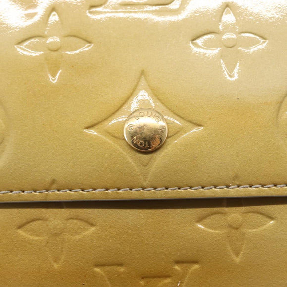 LOUIS VUITTON Monogram Vernis Walker Wallet Gris M91031 LV Auth 155176