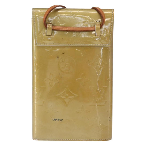 LOUIS VUITTON Monogram Vernis Walker Wallet Gris M91031 LV Auth 155176