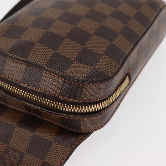 LOUIS VUITTON Damier Ebene Geronimos Shoulder Bag N51994 LV Auth 155179