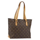 LOUIS VUITTON Monogram Cabas Piano Tote Bag M51148 LV Auth 155181-1