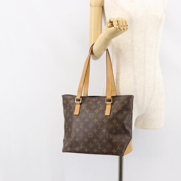 LOUIS VUITTON Monogram Cabas Piano Tote Bag M51148 LV Auth 155181