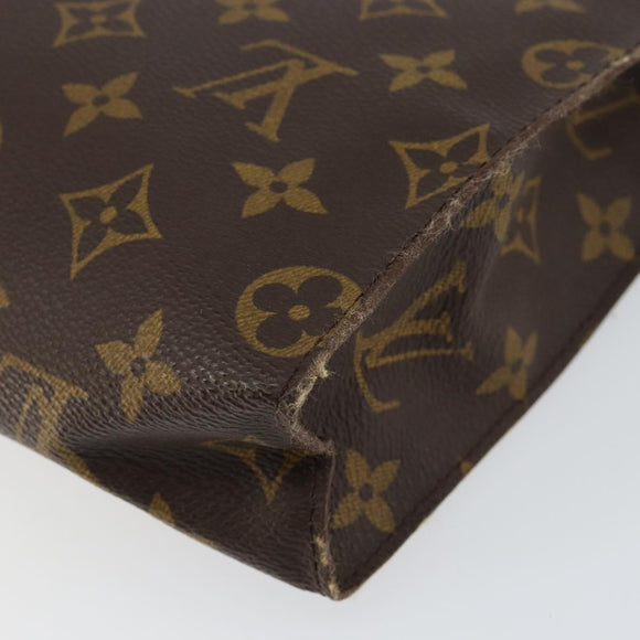 LOUIS VUITTON Monogram Poche Toilette 26 Pouch M47542 LV Auth 155182