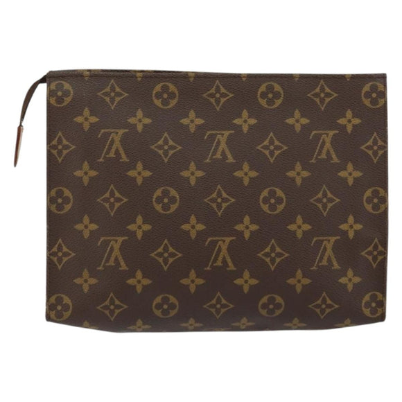 LOUIS VUITTON Monogram Poche Toilette 26 Pouch M47542 LV Auth 155182