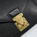 LOUIS VUITTON Epi Serie Dragonne Clutch Bag Black Noir M52612 LV Auth 155183-12