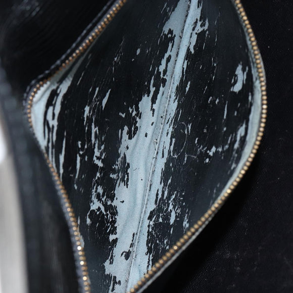 LOUIS VUITTON Epi Serie Dragonne Clutch Bag Black Noir M52612 LV Auth 155183