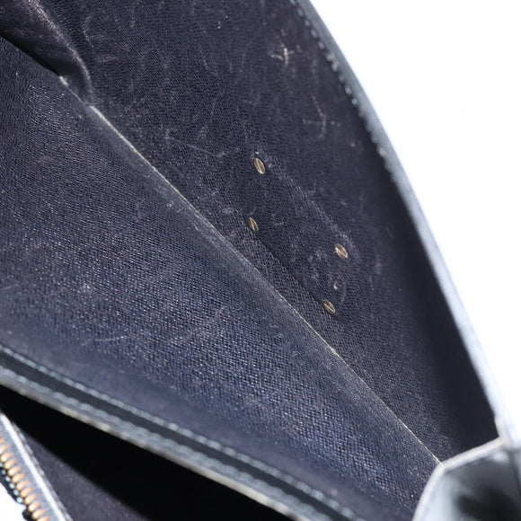 LOUIS VUITTON Epi Serie Dragonne Clutch Bag Black Noir M52612 LV Auth 155183