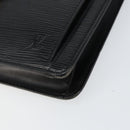 LOUIS VUITTON Epi Serie Dragonne Clutch Bag Black Noir M52612 LV Auth 155183-8