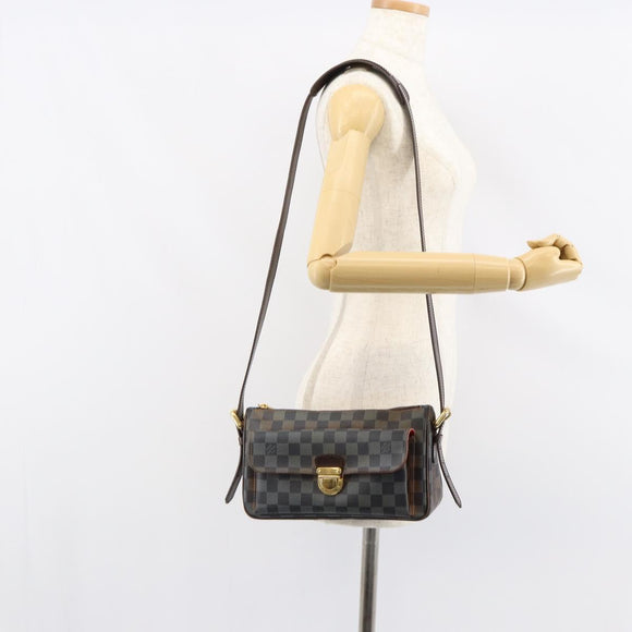 LOUIS VUITTON Damier Ebene Ravello GM Shoulder Bag N60006 LV Auth 155187