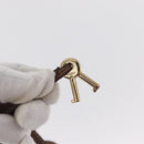 GUCCI Shoulder Bag Leather Gold Brown Auth 155188-17