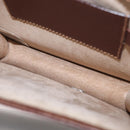 GUCCI Shoulder Bag Leather Gold Brown Auth 155188-23