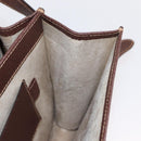 GUCCI Shoulder Bag Leather Gold Brown Auth 155188-25