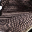 PRADA Tote Bag Nylon Leather Silver Brown Auth 155189-21