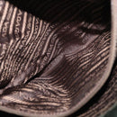 PRADA Tote Bag Nylon Leather Silver Brown Auth 155189-23