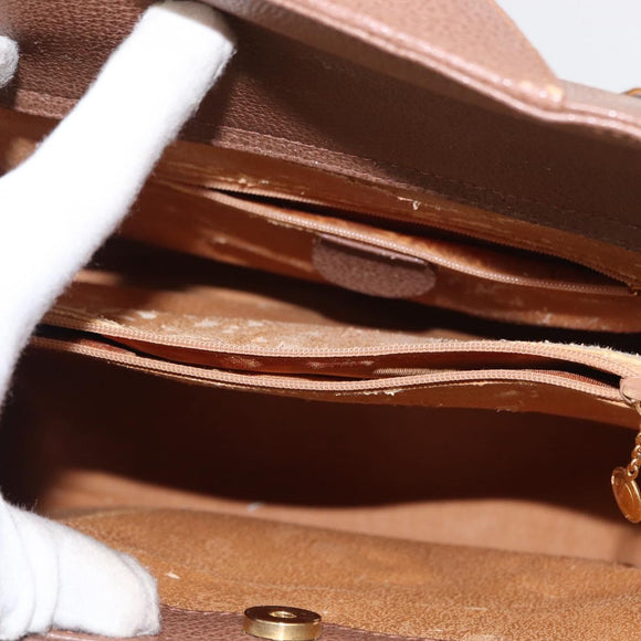 GUCCI Bamboo Hand Bag Suede Brown Gold 002 1186 2060 Auth 155190