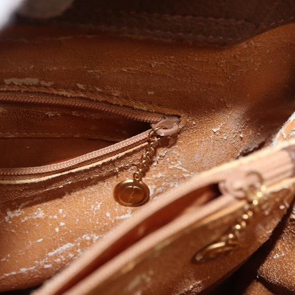 GUCCI Bamboo Hand Bag Suede Brown Gold 002 1186 2060 Auth 155190