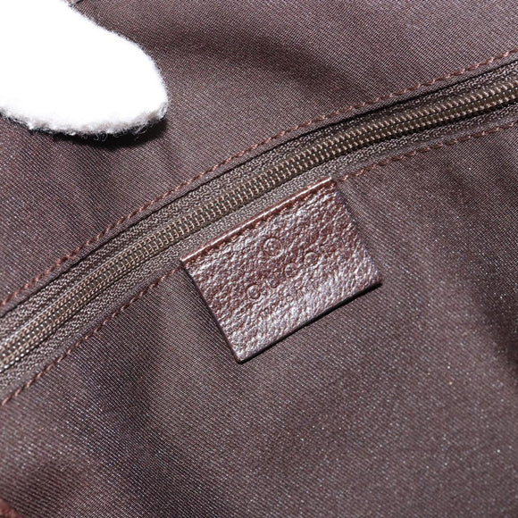 GUCCI GG Canvas Web Sherry Line Hand Bag Beige Red Green 145810 Auth 155191