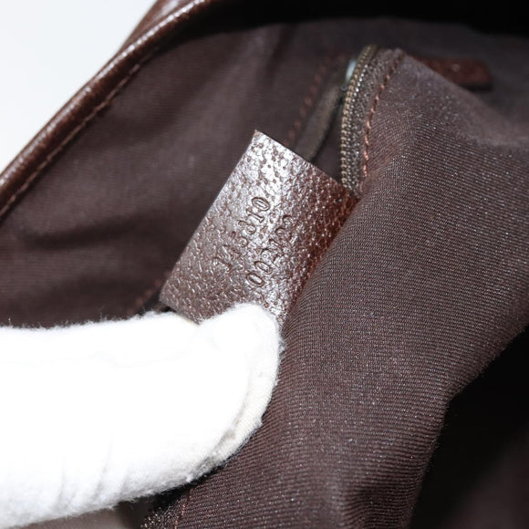 GUCCI GG Canvas Web Sherry Line Hand Bag Beige Red Green 145810 Auth 155191