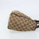 GUCCI GG Canvas Web Sherry Line Hand Bag Beige Red Green 145810 Auth 155191-4