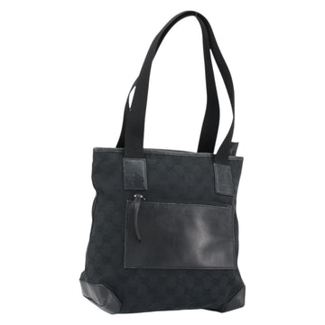 GUCCI GG Canvas Hand Bag Black 019 0402 Auth 155192