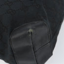 GUCCI GG Canvas Hand Bag Black 019 0402 Auth 155192-10