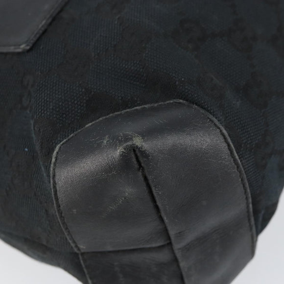 GUCCI GG Canvas Hand Bag Black 019 0402 Auth 155192