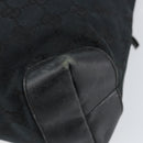 GUCCI GG Canvas Hand Bag Black 019 0402 Auth 155192-12