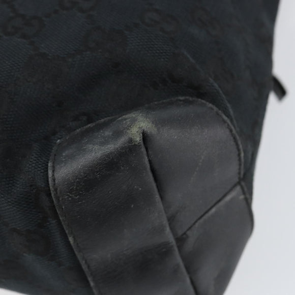 GUCCI GG Canvas Hand Bag Black 019 0402 Auth 155192