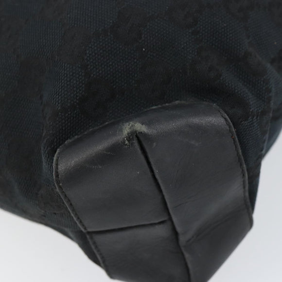 GUCCI GG Canvas Hand Bag Black 019 0402 Auth 155192