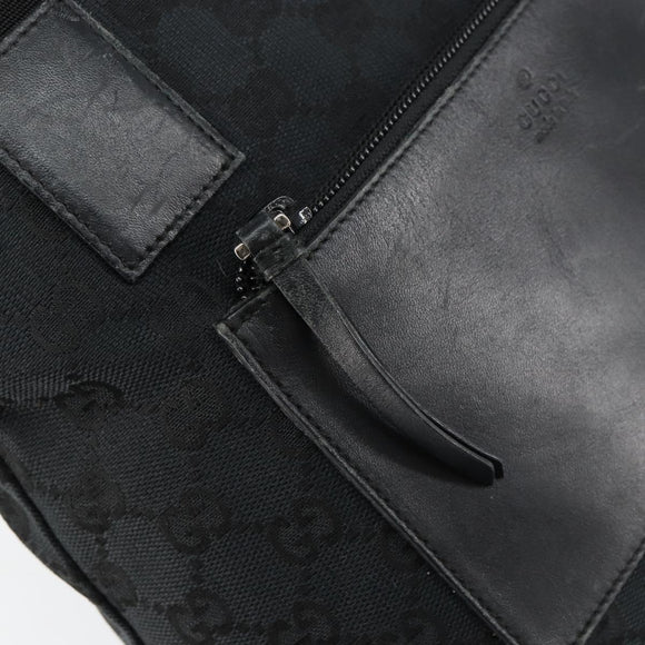 GUCCI GG Canvas Hand Bag Black 019 0402 Auth 155192