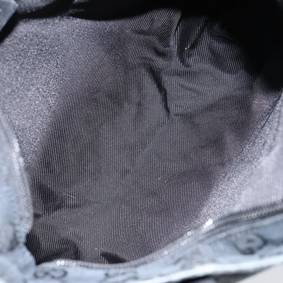 GUCCI GG Canvas Hand Bag Black 019 0402 Auth 155192