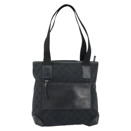 GUCCI GG Canvas Hand Bag Black 019 0402 Auth 155192 - 0