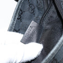 GUCCI GG Canvas Hand Bag Black 019 0402 Auth 155192-24