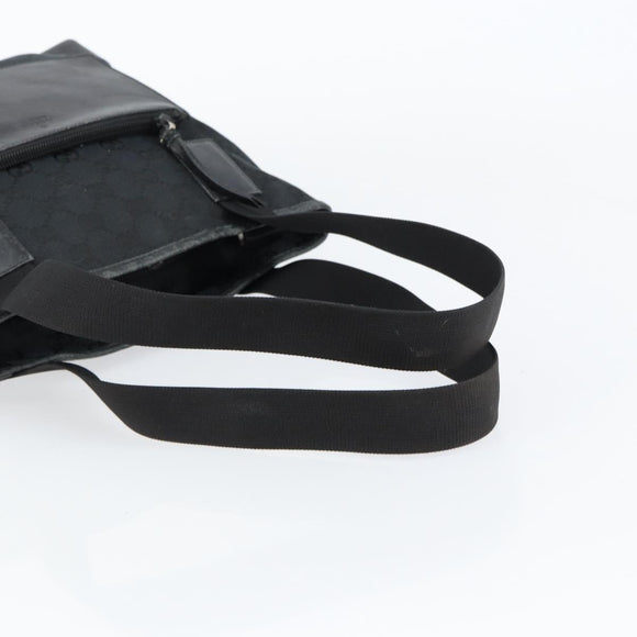 GUCCI GG Canvas Hand Bag Black 019 0402 Auth 155192