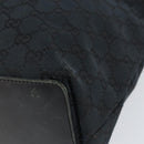 GUCCI GG Canvas Tote Bag Black Gold 002 1098 Auth 155193-10