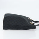 GUCCI GG Canvas Tote Bag Black Gold 002 1098 Auth 155193-4