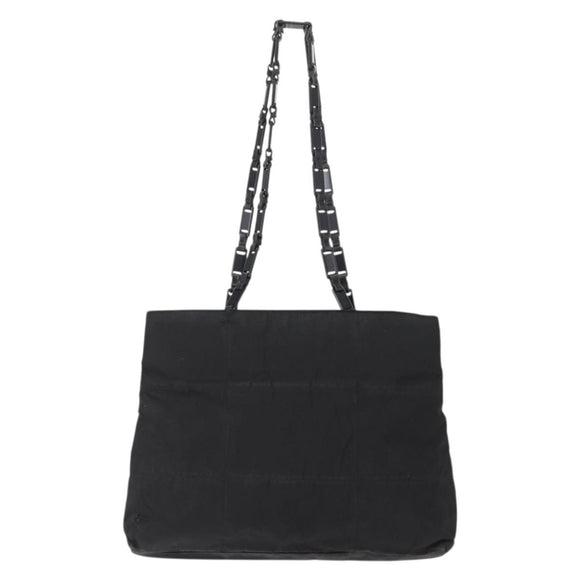 PRADA Tote Bag Nylon Black Auth 155194