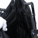 PRADA Tote Bag Nylon Black Auth 155194-23