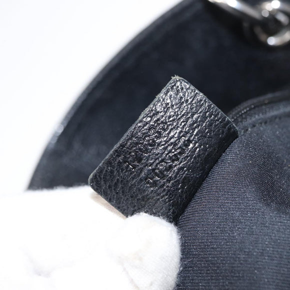 GUCCI GG Canvas Tragetasche Schwarz Silber 120836 Auth 155197