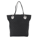 GUCCI GG Canvas Tote Bag Black Silver 120836 Auth 155197-3