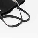 GUCCI GG Canvas Tote Bag Black Silver 120836 Auth 155197-7