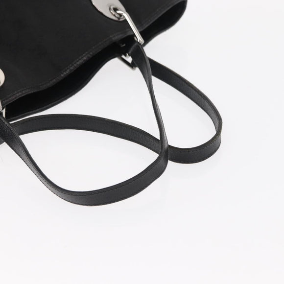 GUCCI GG Canvas Tragetasche Schwarz Silber 120836 Auth 155197